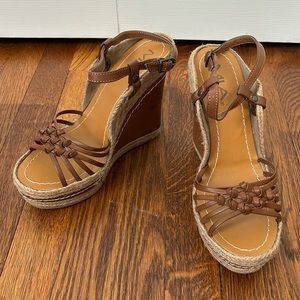 MIA Heel Espadrilles Brown Size 9